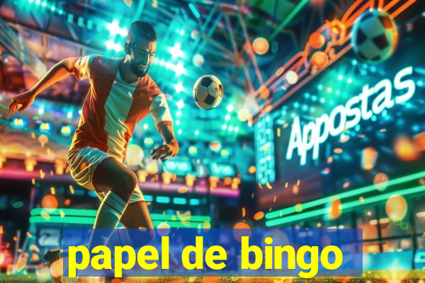 papel de bingo